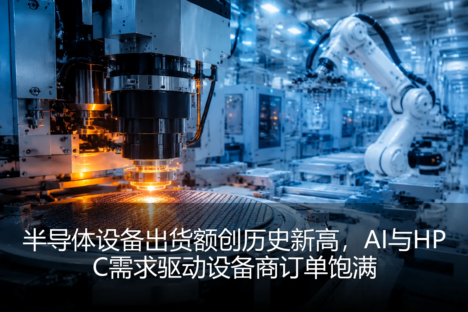 半导体设备出货额创历史新高，AI与HPC需求驱动设备商订单饱满