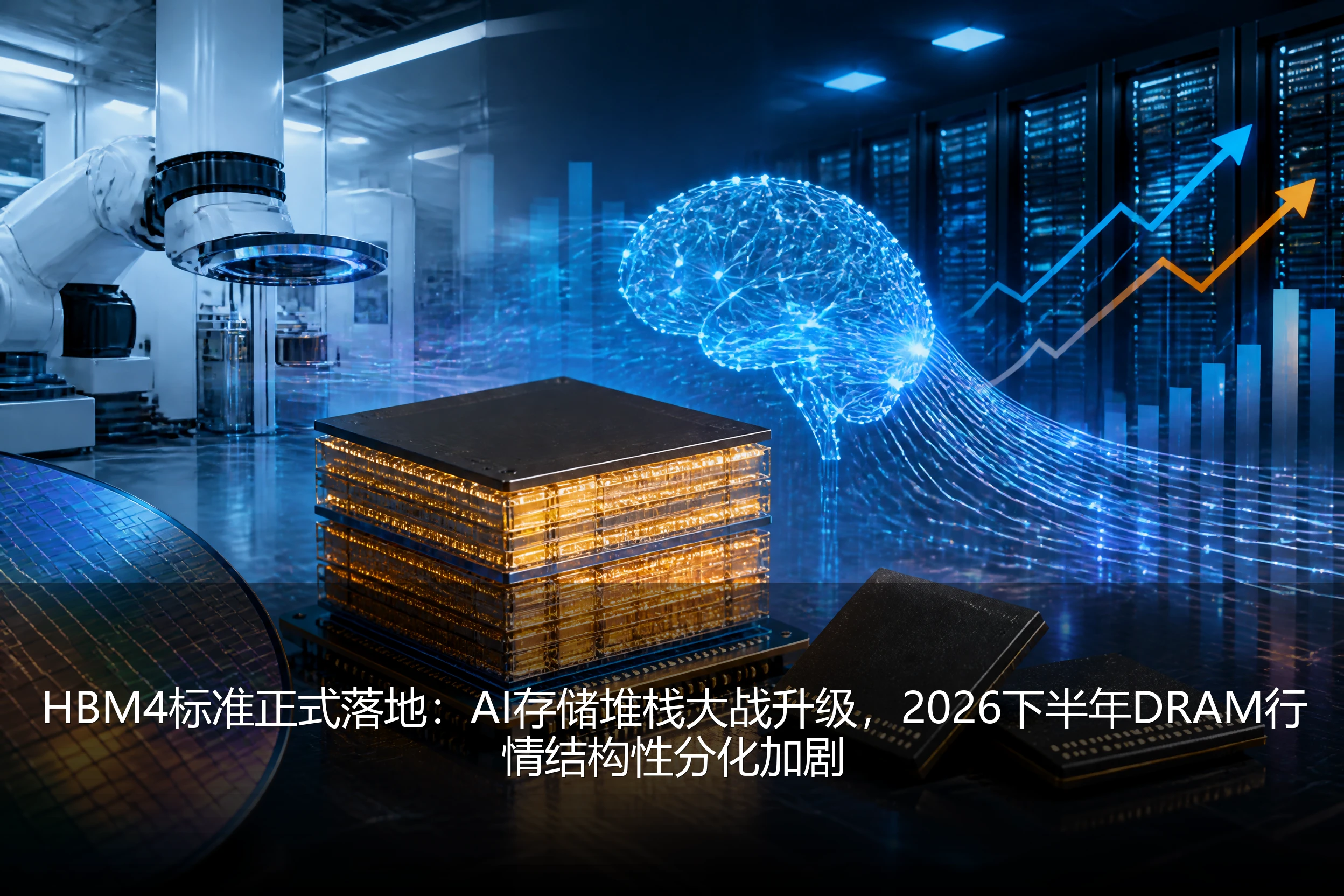 HBM4标准正式落地：AI存储堆栈大战升级，2026下半年DRAM行情结构性分化加剧