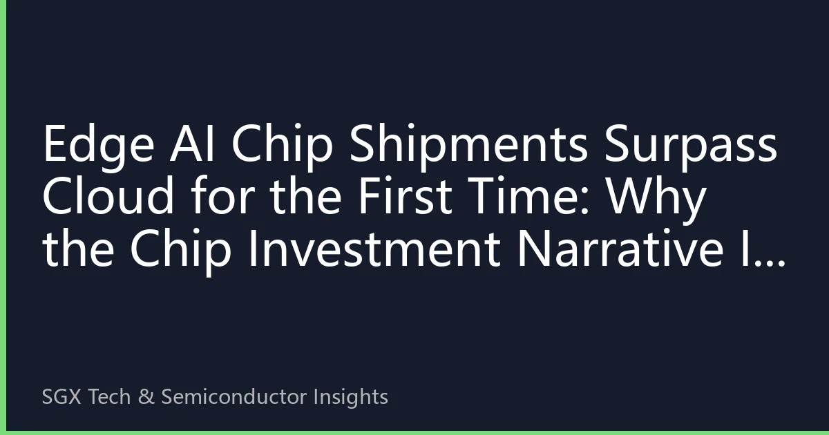 Edge AI Chip Shipments Surpass Cloud for the First Time: Why the Chip Investment Narrative Is Shifting from Data Centers to Ubiquitous Intelligence