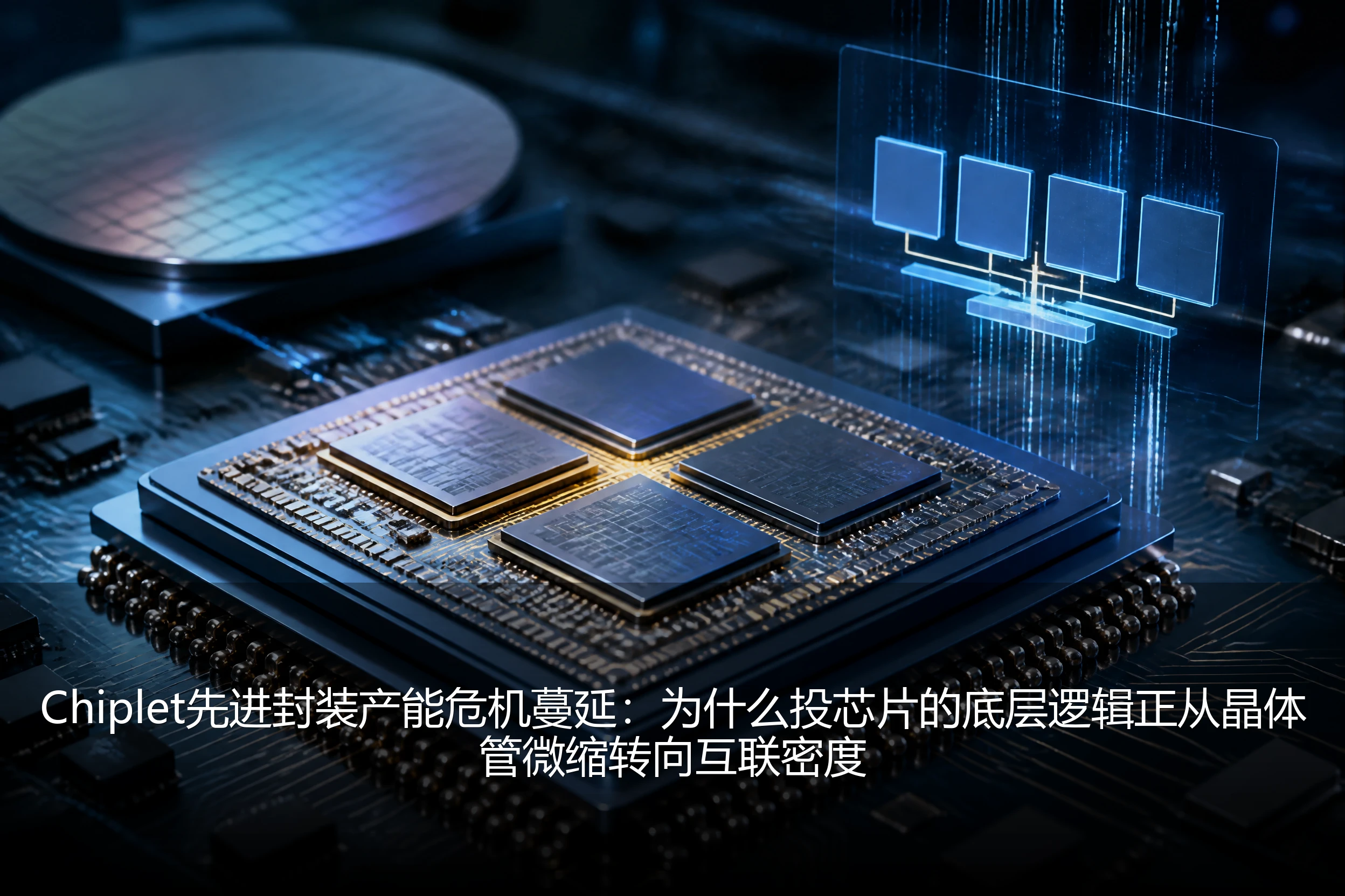 Chiplet先进封装产能危机蔓延：为什么投芯片的底层逻辑正从晶体管微缩转向互联密度