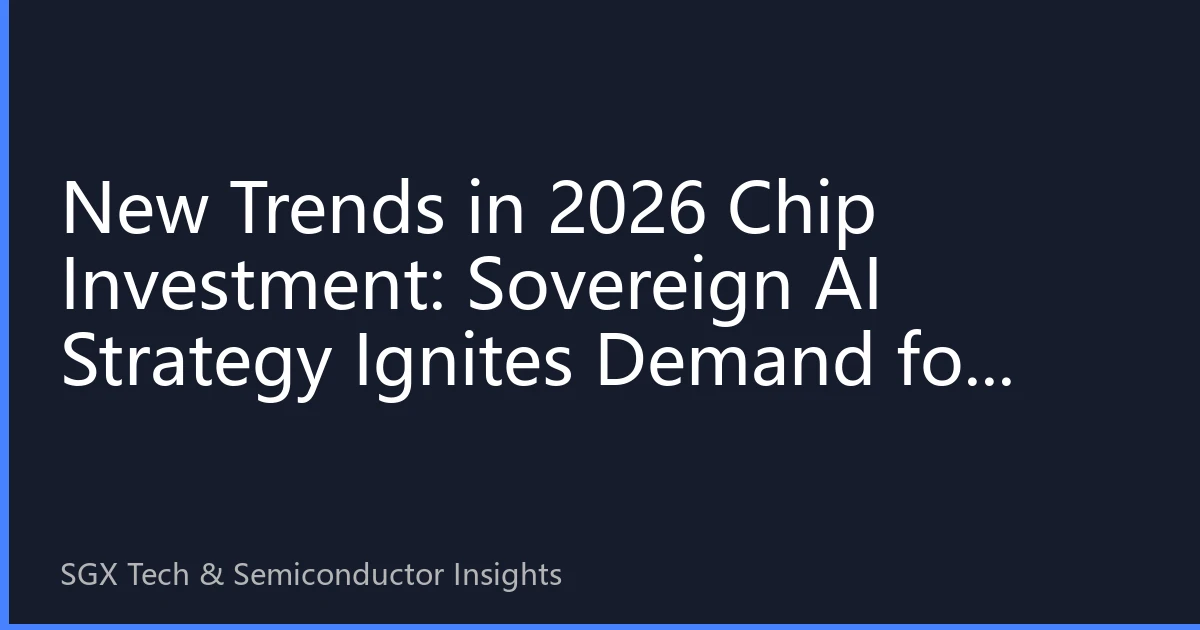 New Trends in 2026 Chip Investment: Sovereign AI Strategy Ignites Demand for Custom Chips, Why Tech Giants Are Betting Big on “Computing Sovereignty”