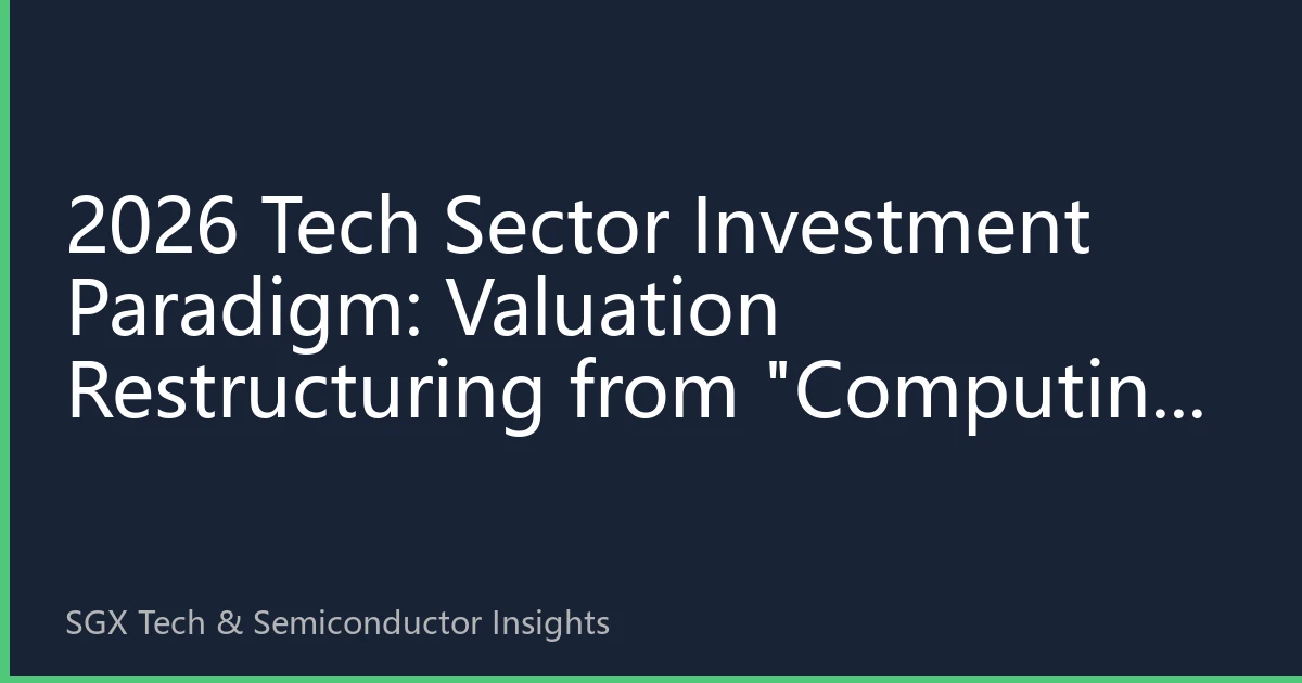 2026 Tech Sector Investment Paradigm: Valuation Restructuring from 