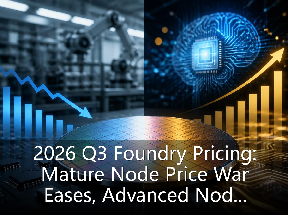2026 Q3 Foundry Pricing: Mature Node Price War Eases, Advanced Node Premiums Persist