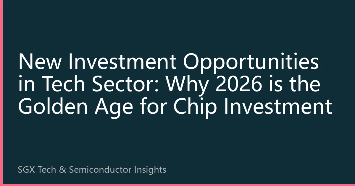 New Investment Opportunities in Tech Sector: Why 2026 is the Golden Age for Chip Investment