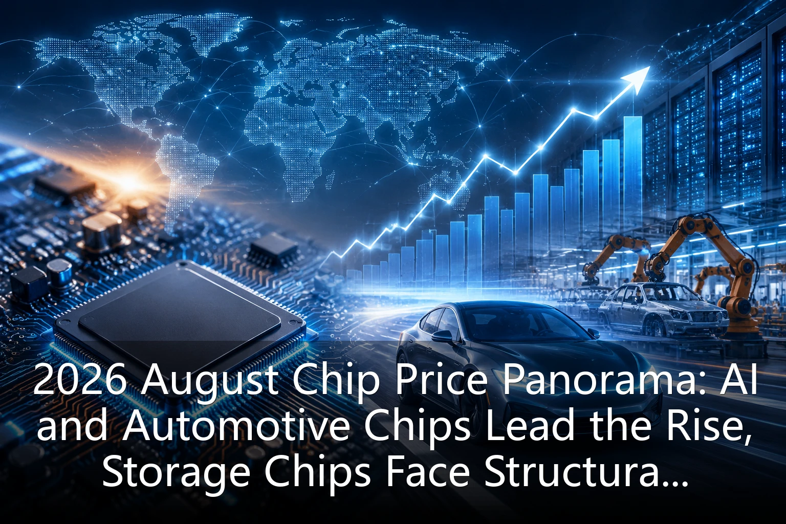 2026 August Chip Price Panorama: AI and Automotive Chips Lead the Rise, Storage Chips Face Structural Turning Point