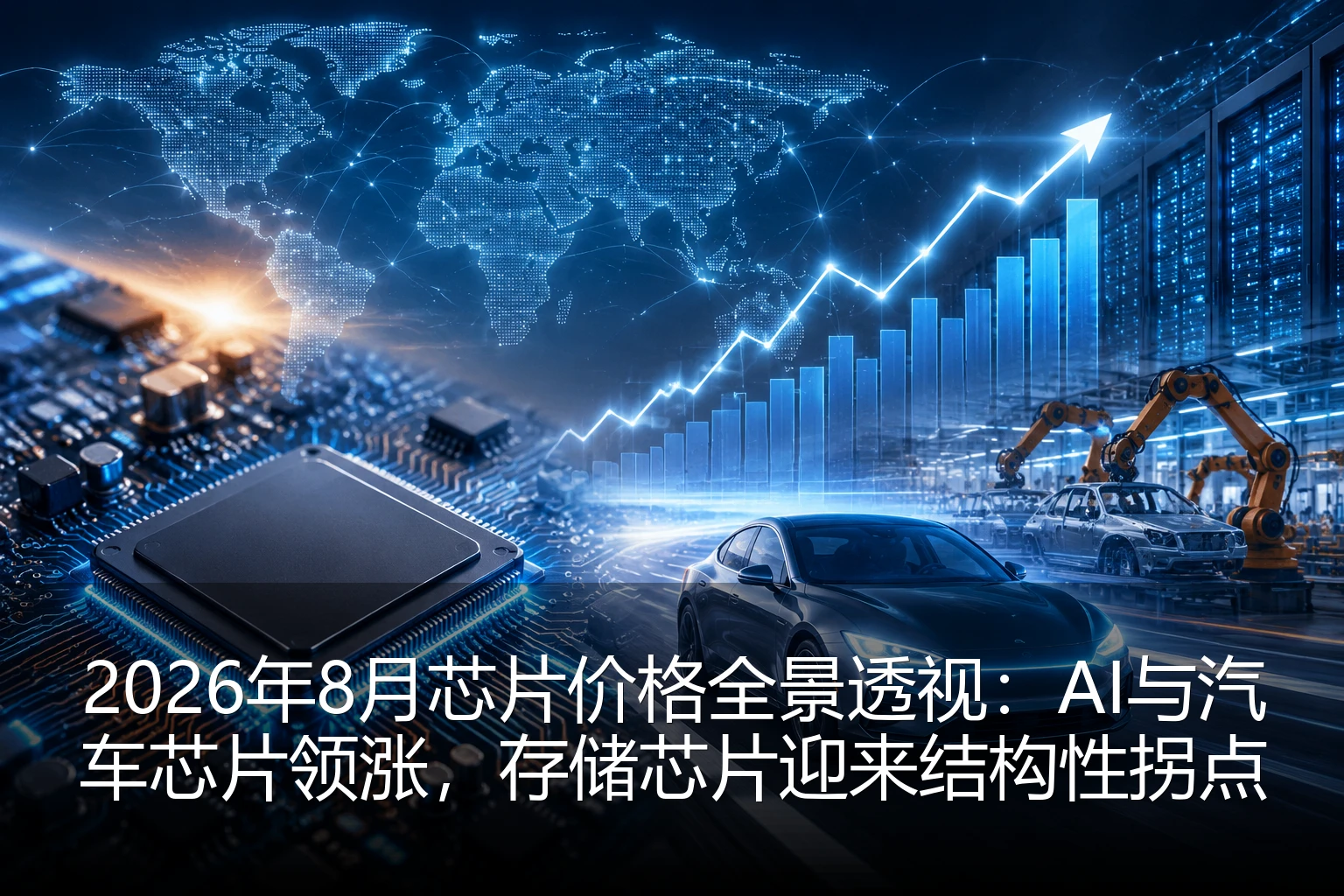 2026年8月芯片价格全景透视：AI与汽车芯片领涨，存储芯片迎来结构性拐点
