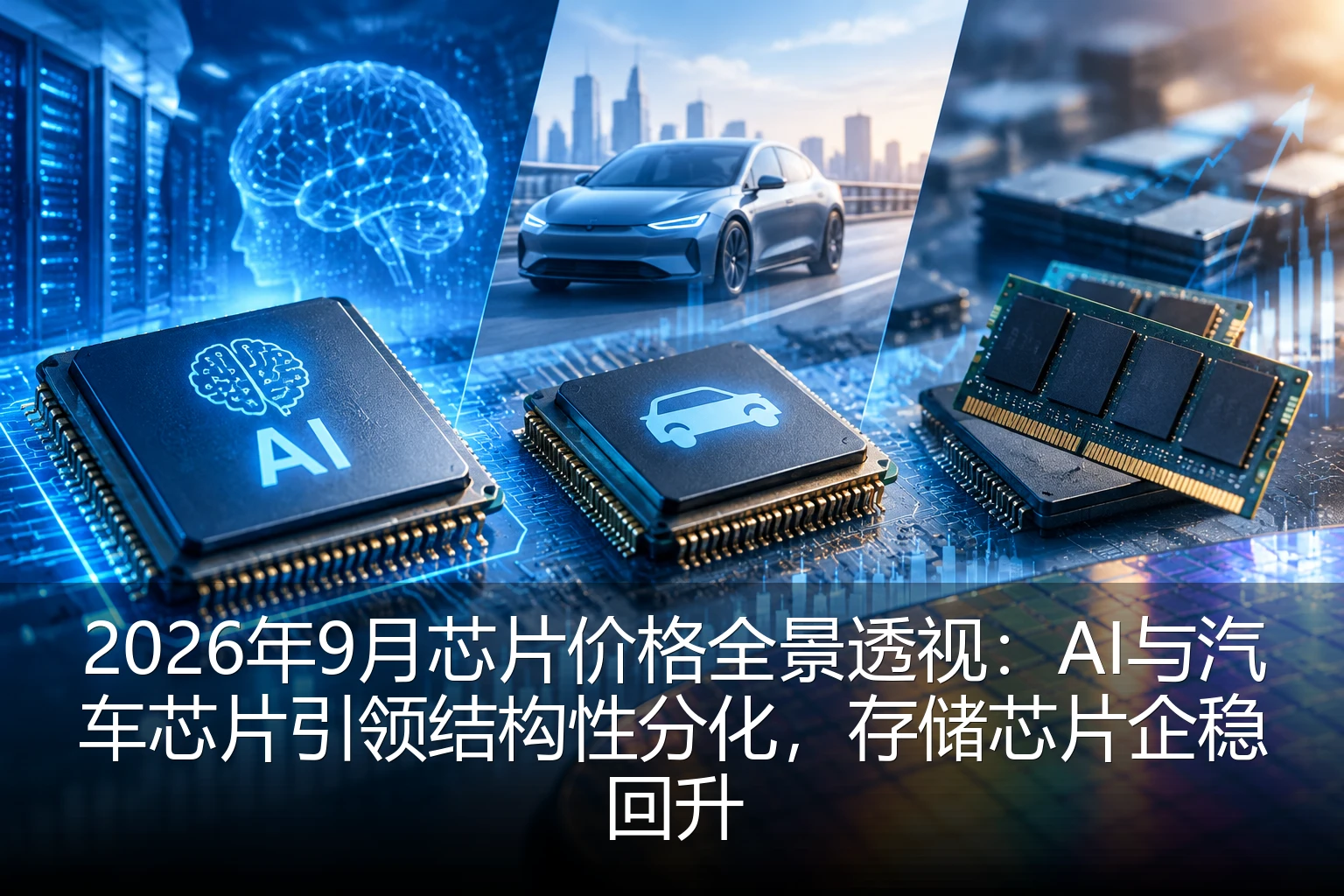 2026年9月芯片价格全景透视：AI与汽车芯片引领结构性分化，存储芯片企稳回升