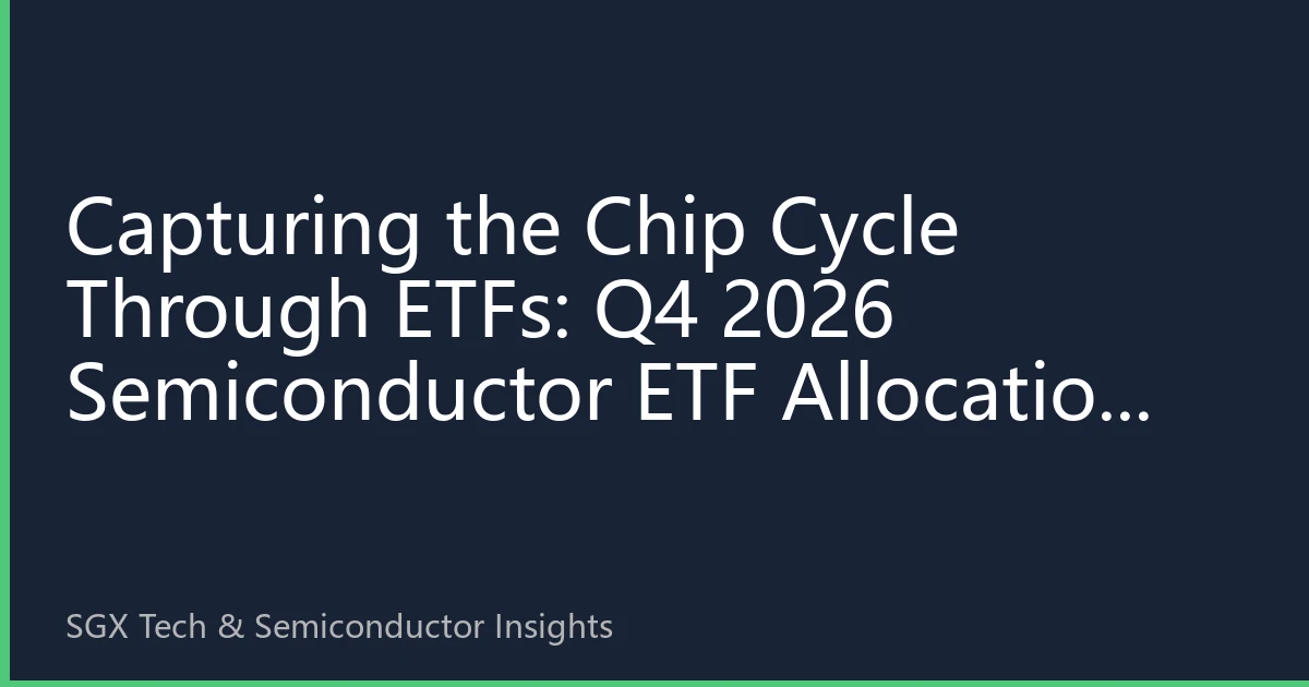 Capturing the Chip Cycle Through ETFs: Q4 2026 Semiconductor ETF Allocation Logic and SGX Investor Toolkit
